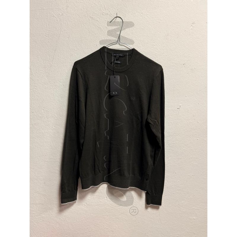 MAGLIONE B ARMANI EXCANGE FANGO NUOVA COTONE E CASHMERE  | Mercatino dell'Usato Rovereto 2