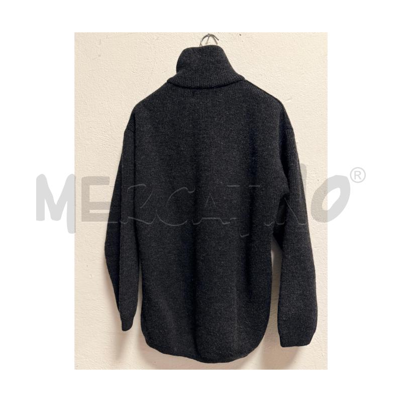 MAGLIONE U MARLBORO GRIGIO LANA CON CERNIERA SUL COLLO | Mercatino dell'Usato Rovereto 3