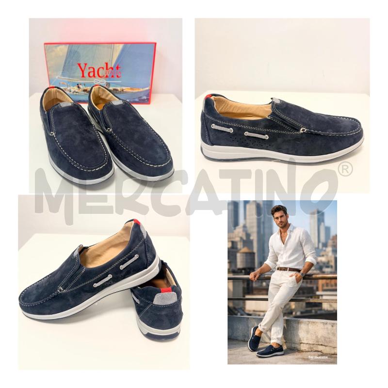 MOCASSINI PELLE U 42 BLU NOTTE 1971  | Mercatino dell'Usato Rovereto 1