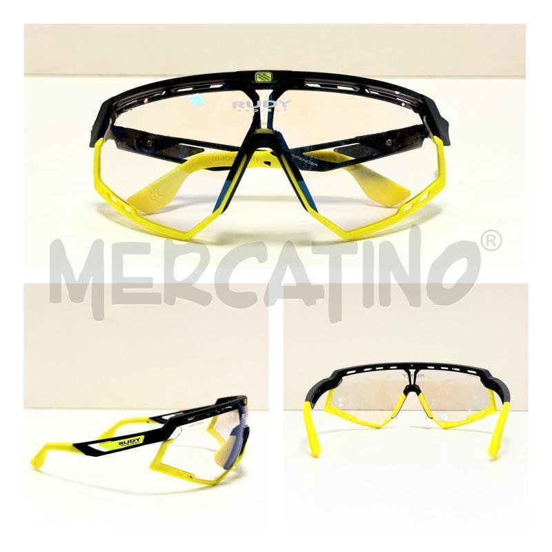 OCCHIALI DA BICI RUDY DEFENDER GIALLI/NERI + LENTE TRASPARENTE | Mercatino dell'Usato Rovereto 1