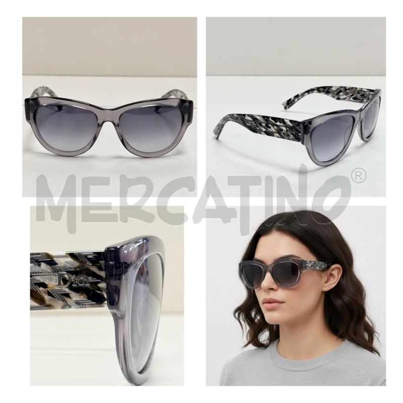 OCCHIALI DA SOLE CHRISTINA DIOR FLANELLE GRIGI CON FANTASIA CAMOUFLAGE LATERALE | Mercatino dell'Usato Rovereto 1