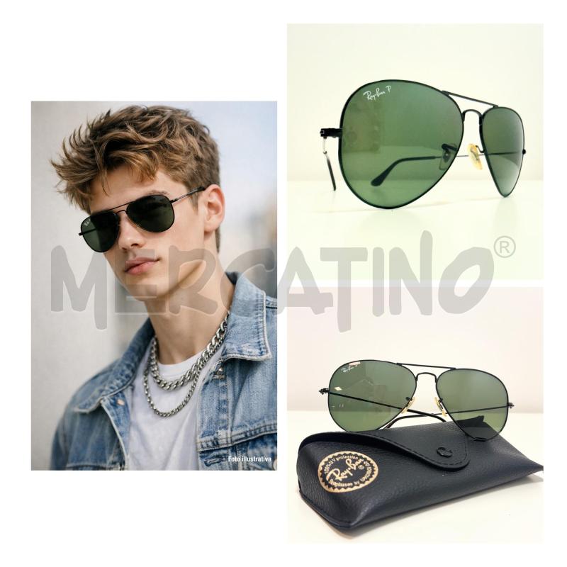 OCCHIALI DA SOLE RAYBAN POLARIZZATI NERI 3025 002/58 | Mercatino dell'Usato Rovereto 1