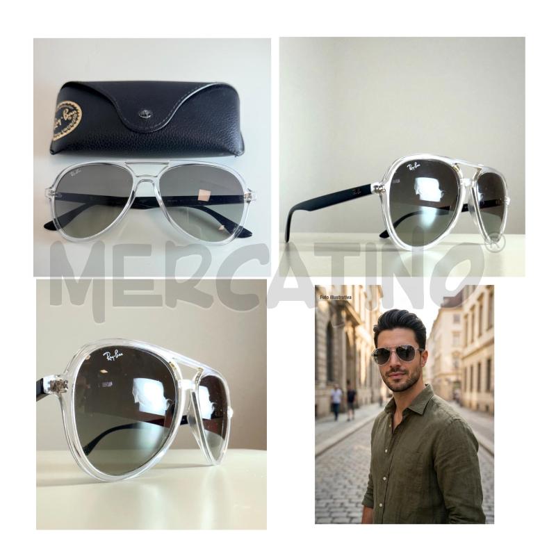 OCCHIALI D RAY BAN 4376 TRASPARENTI LENTE GRIGIA | Mercatino dell'Usato Rovereto 1