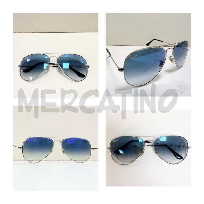 OCCHIALI RAYBAN AZZURRO SPECCHIO AVIATOR | Mercatino dell'Usato Rovereto 1