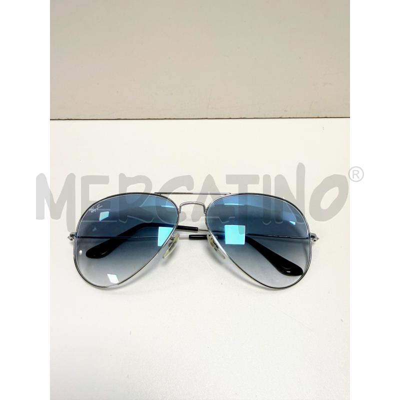 OCCHIALI RAYBAN AZZURRO SPECCHIO AVIATOR | Mercatino dell'Usato Rovereto 2