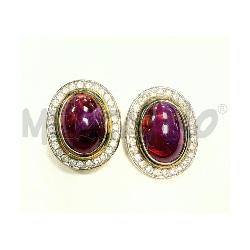 ORECCHINI CLIP LE MONDE DE BIJOUX VIOLA/ZIRCONI | Mercatino dell'Usato Rovereto 2
