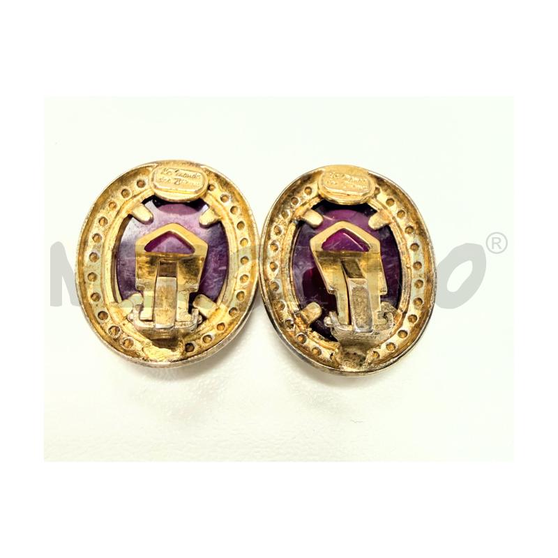 ORECCHINI CLIP LE MONDE DE BIJOUX VIOLA/ZIRCONI | Mercatino dell'Usato Rovereto 3
