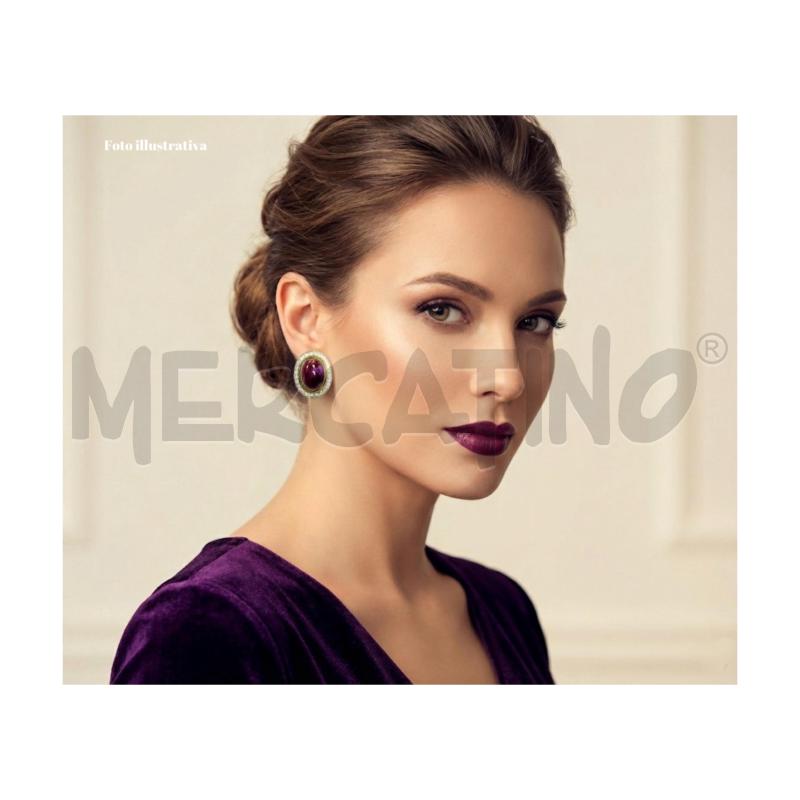 ORECCHINI CLIP LE MONDE DE BIJOUX VIOLA/ZIRCONI | Mercatino dell'Usato Rovereto 5