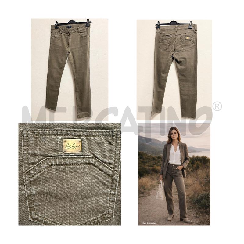 PANTALONE D LUISA SPAGNOLI 46 VERDE/GRIGIO | Mercatino dell'Usato Rovereto 1