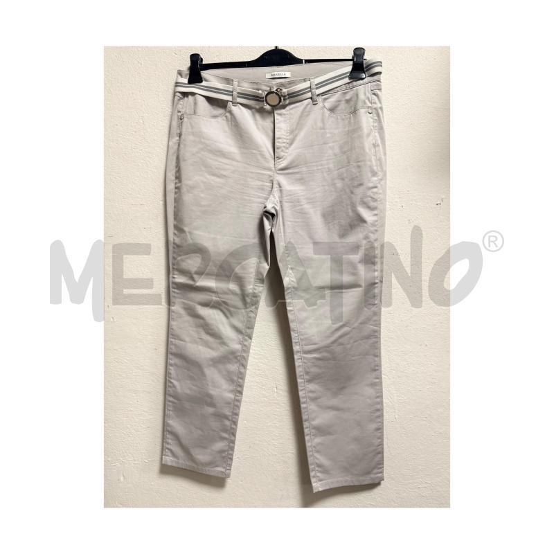 PANTALONE D MARELLA GRIGIO CON CINTURA 50 | Mercatino dell'Usato Rovereto 3