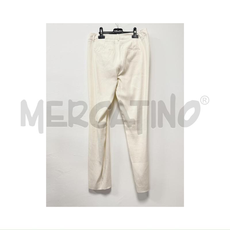 PANTALONE D MARELLA LINO/COTONE PANNA 42 | Mercatino dell'Usato Rovereto 3