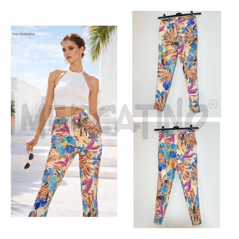 PANTALONE D MARKUP SABBIA FANTASIA FLOREALE | Mercatino dell'Usato Rovereto 1