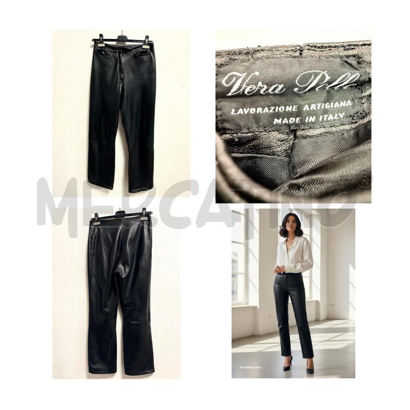 PANTALONE D VERA PELLE NERE  | Mercatino dell'Usato Rovereto 1