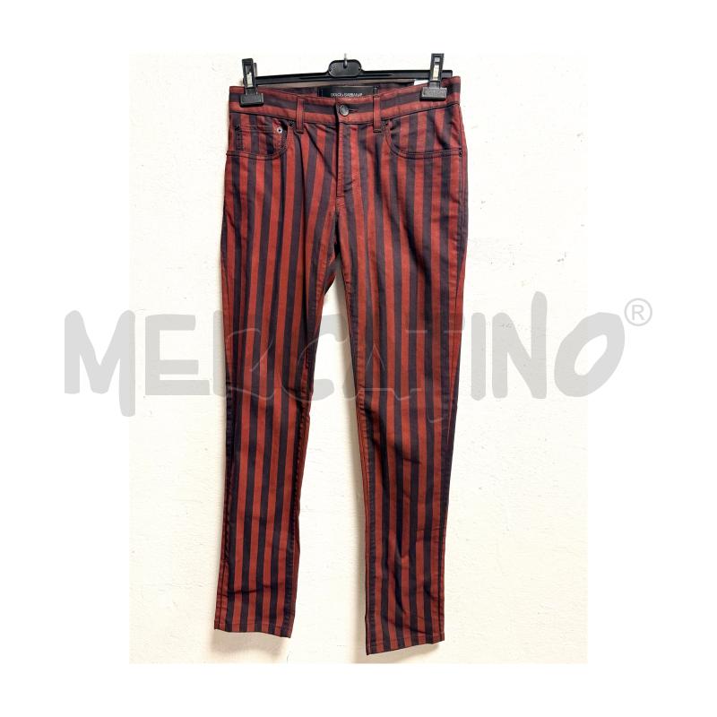 PANTALONE U D&G BORDEAUX/NERO RIGHE VERTICALI | Mercatino dell'Usato Rovereto 2