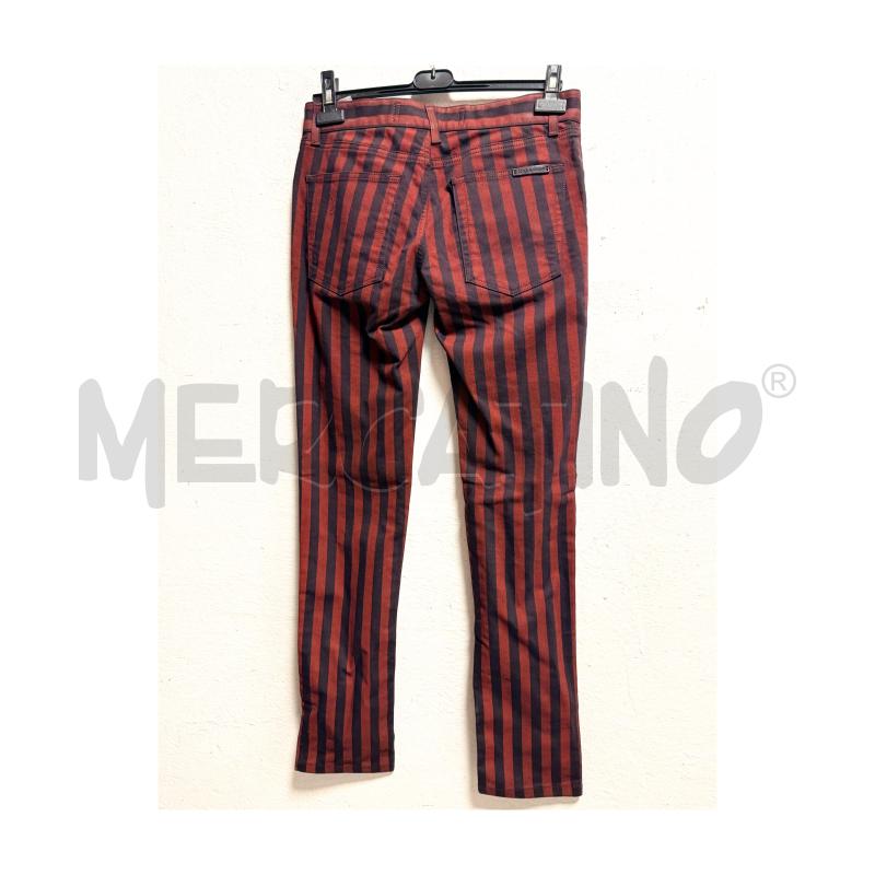 PANTALONE U D&G BORDEAUX/NERO RIGHE VERTICALI | Mercatino dell'Usato Rovereto 3