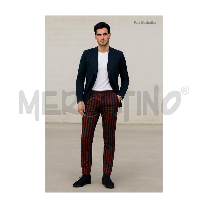 PANTALONE U D&G BORDEAUX/NERO RIGHE VERTICALI | Mercatino dell'Usato Rovereto 5