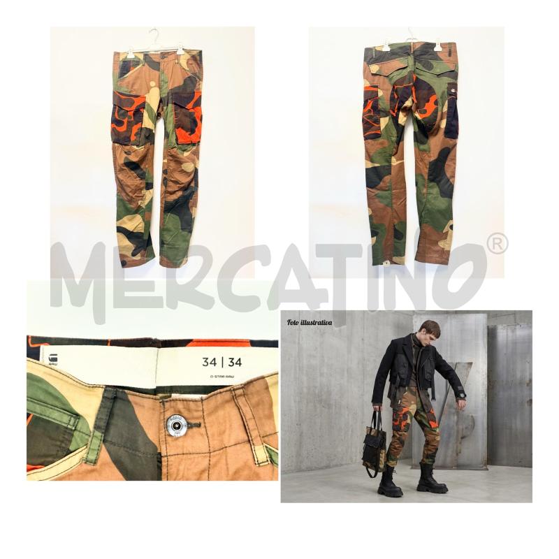 PANTALONE U G STAR MIMETICO VERDE/ARANCIO 48 | Mercatino dell'Usato Rovereto 1