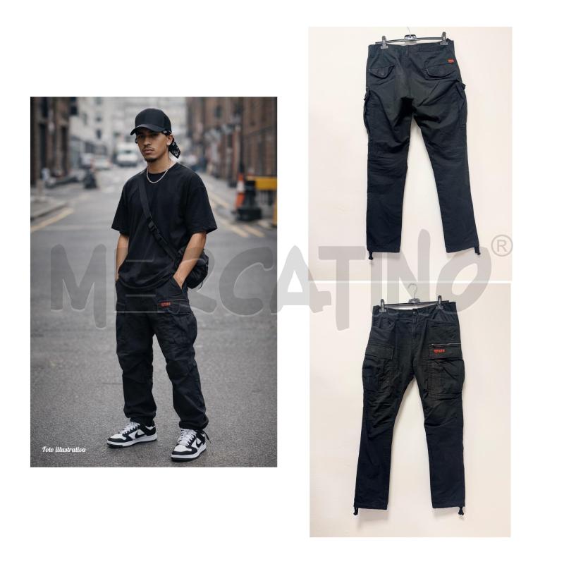 PANTALONE U SUPERDRY CARGO NERO 46 | Mercatino dell'Usato Rovereto 1