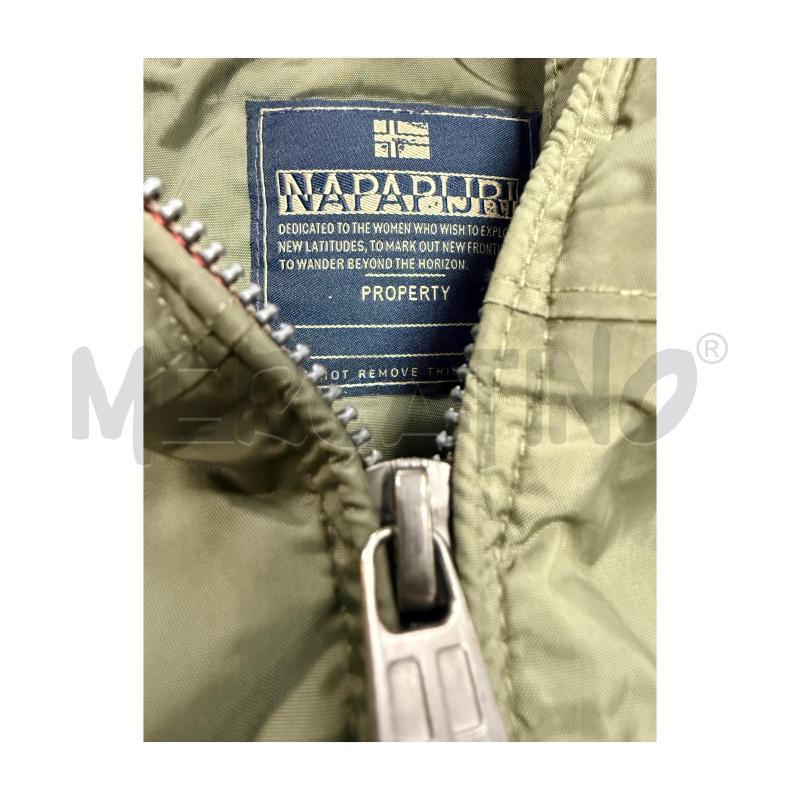 PIUMINO D NAPAPIJRI VERDE MILITARE CON CAPPUCCIO | Mercatino dell'Usato Rovereto 4