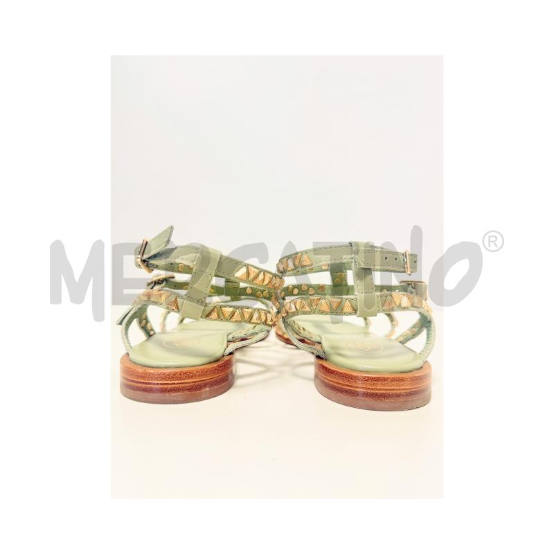 SANDALI D ASH VERDI BORCHIE ORO 38 | Mercatino dell'Usato Rovereto 4