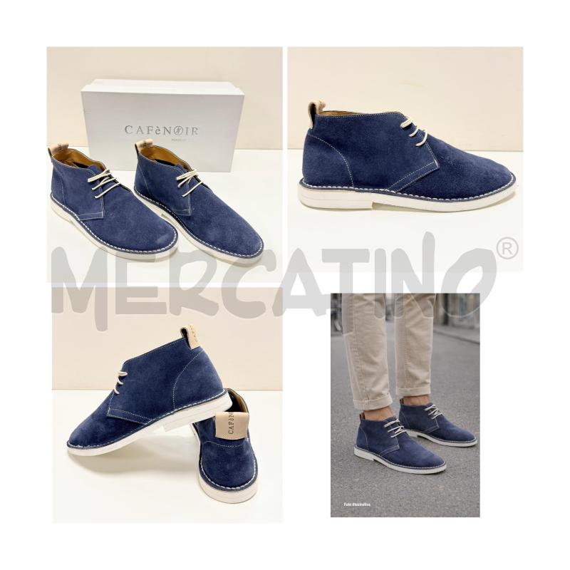 SCARPE CAFFE NOIRE BLU SCAMOSCIATE STRINGATE 40 | Mercatino dell'Usato Rovereto 1