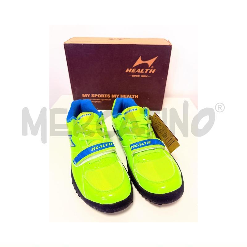 SCARPE DA PESISTICA HEALTH GIALLE FLUO/BLU NUMERO 45 | Mercatino dell'Usato Rovereto 2