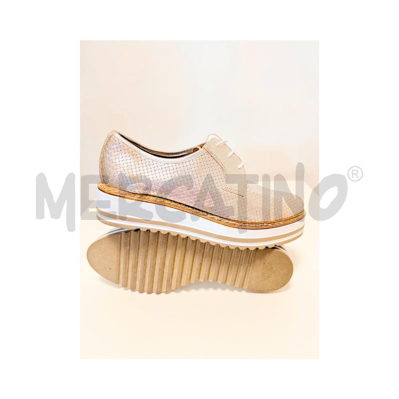 SCARPE D STRINGATE 40CARMENS DORATE ZEPPA VERA PELLE 40 | Mercatino dell'Usato Rovereto 5