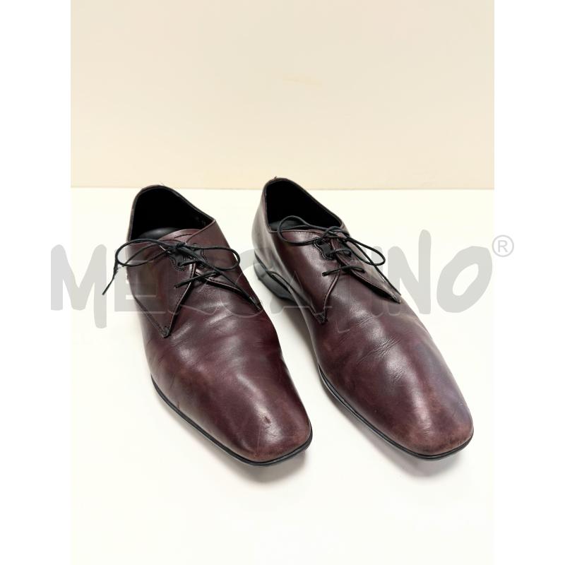 SCARPE STRINGATE PRADA BORDEAUX TAGLIA 8 (42 ITALIANA) | Mercatino dell'Usato Rovereto 2