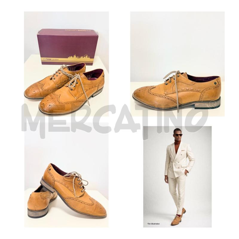 SCARPE U BASE LONDON SABBIA STRINGATE PUNTALE NUMERO 44 | Mercatino dell'Usato Rovereto 1