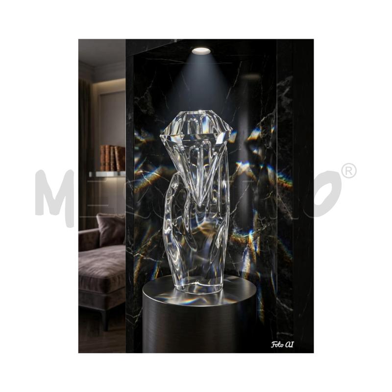 SCULTURA CRISTALLO BACCARAT HAND OF RIGOT  | Mercatino dell'Usato Rovereto 5