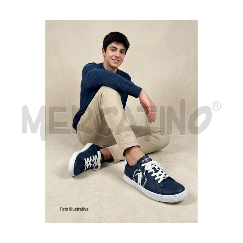 SNEAKERS BIKKEMBERGS BLU NOTTE CON STAMPA BIANCA 39 | Mercatino dell'Usato Rovereto 5