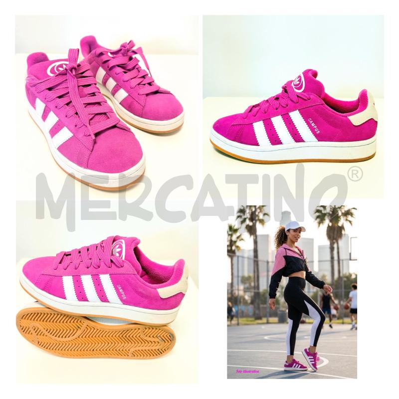 SNEAKERS D ADIDAS CAMPUS FUXIA 38 2/3 | Mercatino dell'Usato Rovereto 1