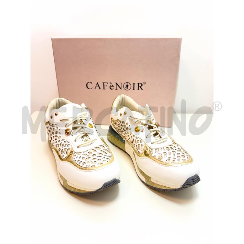 SNEAKERS D CAFE NOIRE BIANCHE/ORO 37 | Mercatino dell'Usato Rovereto 2