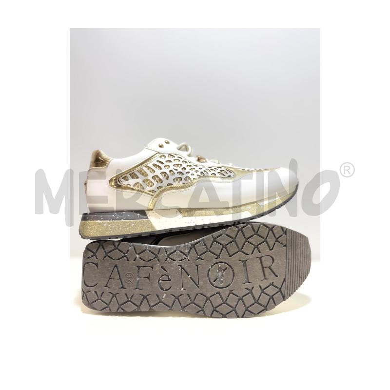 SNEAKERS D CAFE NOIRE BIANCHE/ORO 37 | Mercatino dell'Usato Rovereto 5