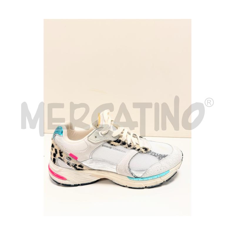 SNEAKERS D CRIME LONDON FUGITIVE 39 BIANCHE/MACULATE/AZZURRE | Mercatino dell'Usato Rovereto 3