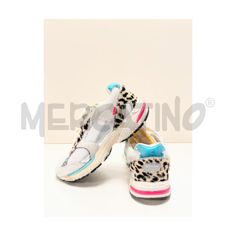 SNEAKERS D CRIME LONDON FUGITIVE 39 BIANCHE/MACULATE/AZZURRE | Mercatino dell'Usato Rovereto 4