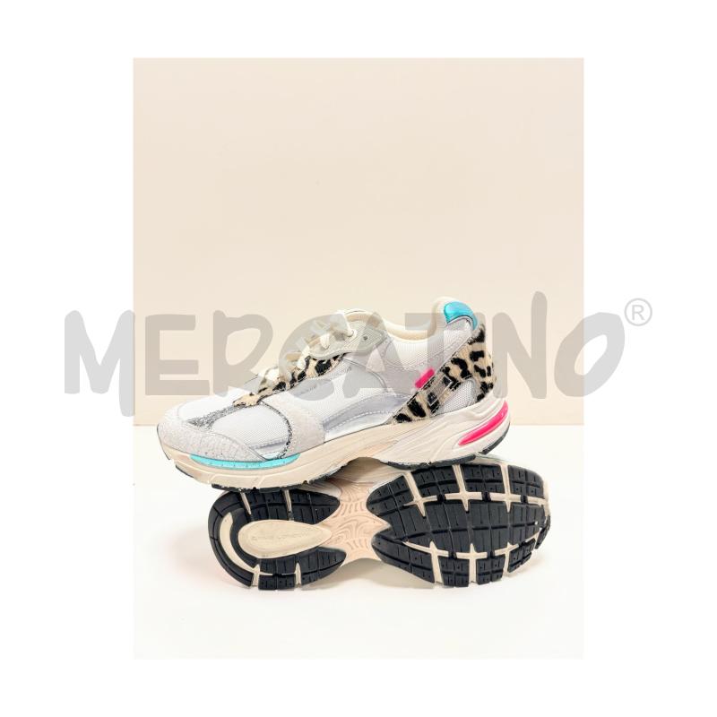 SNEAKERS D CRIME LONDON FUGITIVE 39 BIANCHE/MACULATE/AZZURRE | Mercatino dell'Usato Rovereto 5