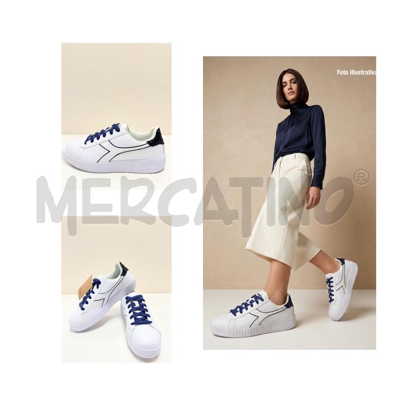 SNEAKERS D DIADORA BIA/BLU CON STRASS NUOVE | Mercatino dell'Usato Rovereto 1