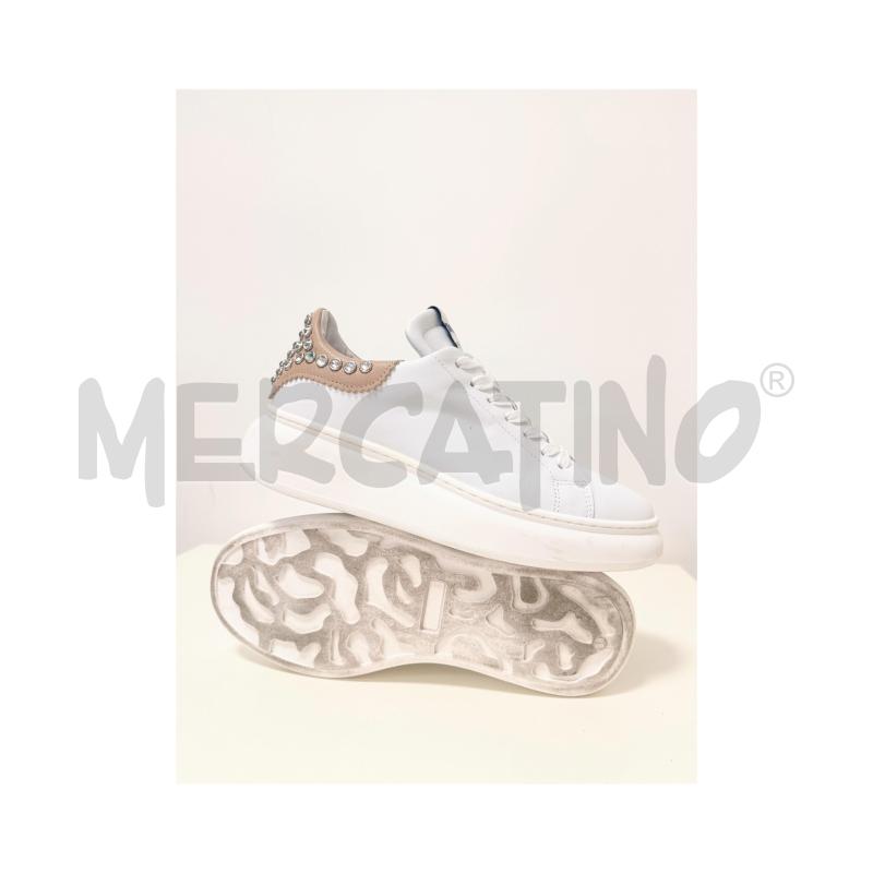 SNEAKERS D MELINE' BIANCHE CON ZIRCONI DIETRO NUMERO 38 | Mercatino dell'Usato Rovereto 5