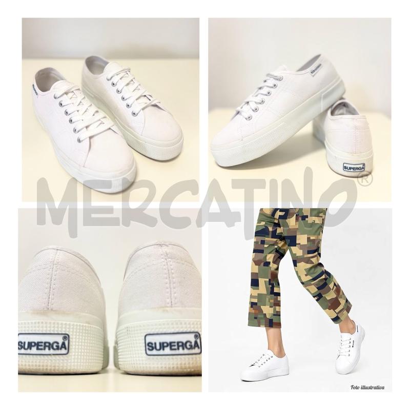 SNEAKERS D SUPERGA BIANCHE 39 | Mercatino dell'Usato Rovereto 1