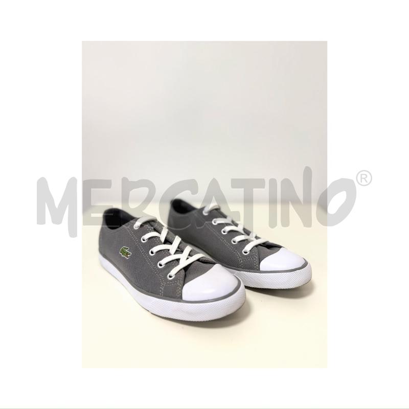 SNEAKERS LACOSTE GRIGIE/BIANCHE TELA NUMERO 37 | Mercatino dell'Usato Rovereto 2