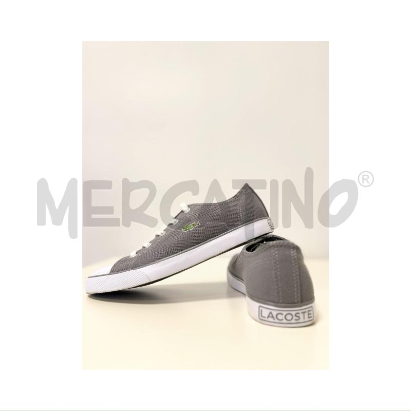 SNEAKERS LACOSTE GRIGIE/BIANCHE TELA NUMERO 37 | Mercatino dell'Usato Rovereto 4