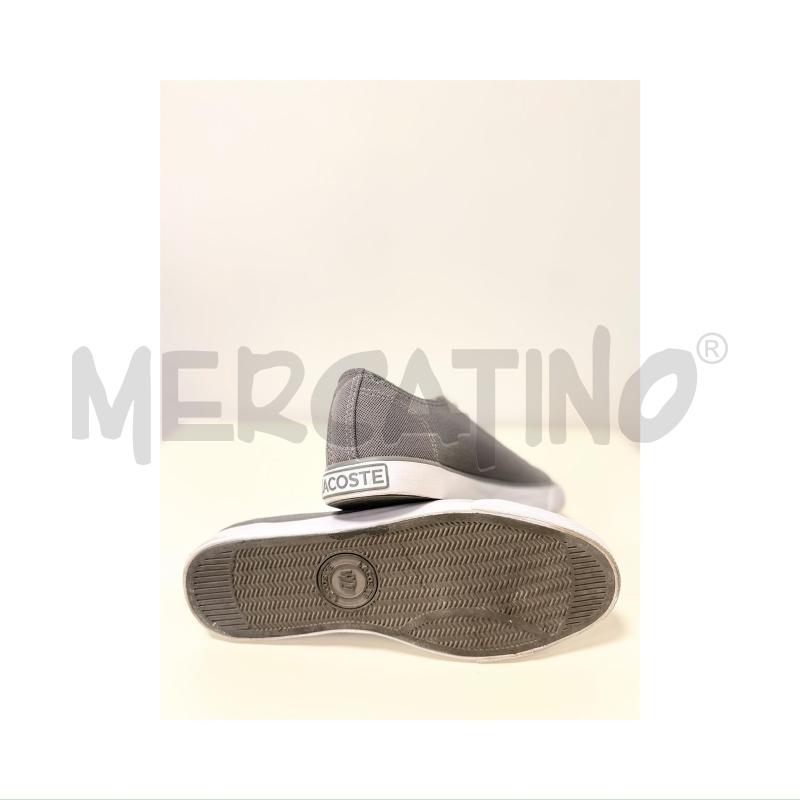 SNEAKERS LACOSTE GRIGIE/BIANCHE TELA NUMERO 37 | Mercatino dell'Usato Rovereto 5