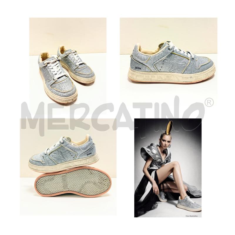 SNEAKERS PREMIATA QUEEN GLIETTER ARGENTO NUMERO 38 | Mercatino dell'Usato Rovereto 1