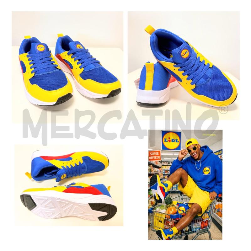 SNEAKERS U LIDL GIALLE/BLU/ROSSE 42 NUOVE | Mercatino dell'Usato Rovereto 1