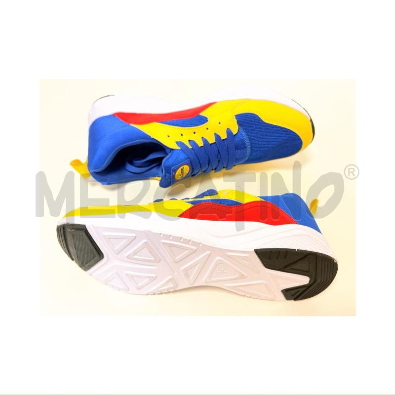 SNEAKERS U LIDL GIALLE/BLU/ROSSE 42 NUOVE | Mercatino dell'Usato Rovereto 5