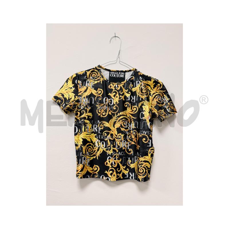 TOP VERSACE NERO CON LOGHI E RAMEGGIO ORO XS | Mercatino dell'Usato Rovereto 2