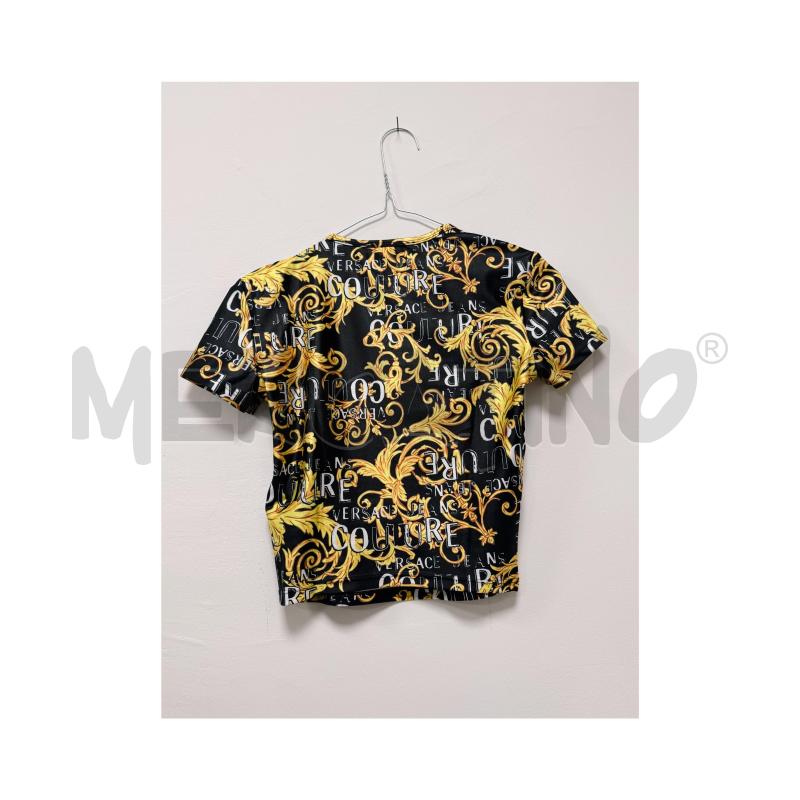 TOP VERSACE NERO CON LOGHI E RAMEGGIO ORO XS | Mercatino dell'Usato Rovereto 3