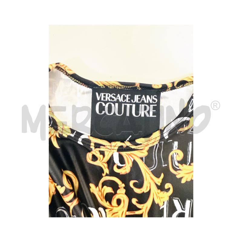 TOP VERSACE NERO CON LOGHI E RAMEGGIO ORO XS | Mercatino dell'Usato Rovereto 4