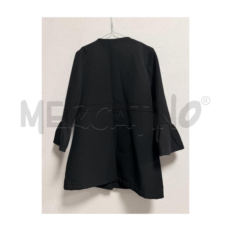 TRENCH D NANA' NERO CON FOLIA E MANICHE AMPIE | Mercatino dell'Usato Rovereto 3